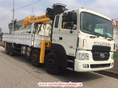 Xe Hyundai HD320 và cần cẩu soosan SCS1015LS 12 tấn