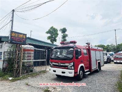 Xe cứu hỏa chữa cháy Dongfeng 3 khối nước 0,5 khối bọt