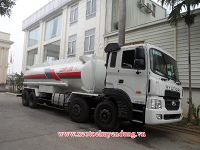 Xe chở xăng dầu 22 khối Hyundai hd320