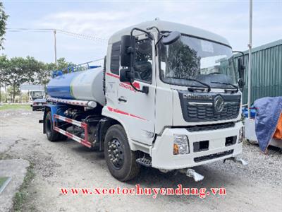 Xe phun nước rửa đường 9 khối Dongfeng động cơ YC180