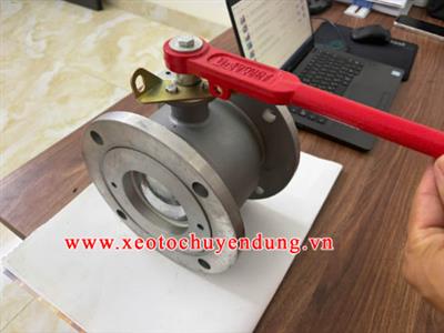 Van mặt bích tròn DN100 dùng cho xe hút chất thải